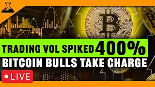 BITCOIN Bulls Take Charge | Trading Vol Up 400% | Powell Speaks | Crypto TA, Charts & Strategy