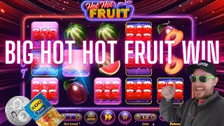 Hot Hot Fruit HUGE WIN - CRAZY FEATURES!