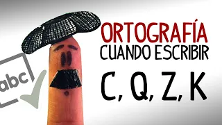 Spanish spelling rules C, Q, Z, K. When to write each one