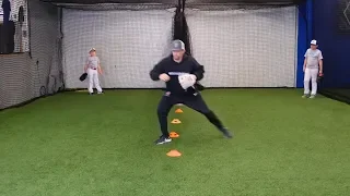 Baseball Fielding Drill: Weaving Through the Cones