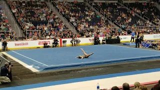 McKenna Kelley, Marylou Retton's daughter, performing her floor routine at the Aurora Games 8/21/19