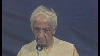 J. Krishnamurti - Madras (Chennai) 1984/85 - Public Talk 2 - Can thought give human beings security?