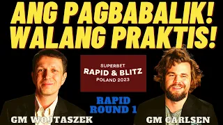 EXPERIMENT SA OPENING SI MAGNUS! AYUN IYAK! Wojtaszek vs Carlsen! Superbet Poland 2023 Rapid R1