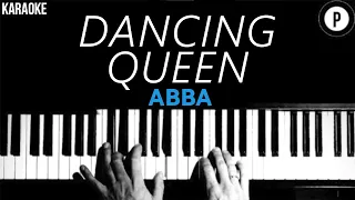 ABBA - Dancing Queen KARAOKE Slowed Acoustic Piano Instrumental COVER Lyrics On Screen