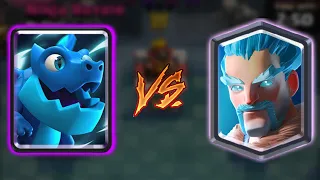 ELECTRO DRAGON vs ICE WIZARD | Clash Royale Deck Battle