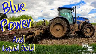 Professional Manure Pit Pumping and Field Application/New Holland Power
