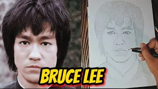 How To Draw Bruce Lee ( Bruce Lee Portrait)