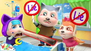 Don't Fake Being Sick! No More Lies Song - Baby Songs & Nursery Rhymes | Wolfoo Kids Songs