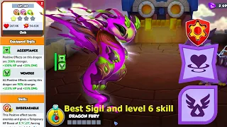 Best Sigil and level 6 skill Venophasma Dragon-Dragon Mania Legends |  Chapter 4 Venophasma Event