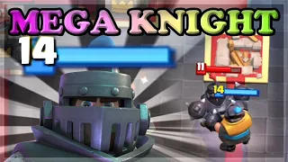 BOOSTED LEVEL 14 MEGA KNIGHT VS LEVEL 10🍊