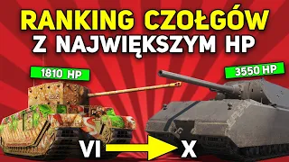 RANKING CZOŁGÓW Z NAJWIĘKSZYM HP od I do X