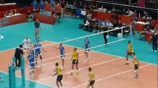 Volleyball: Brazil vs Italy - Fantastic rally from the Olmpics