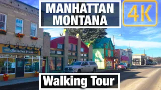 4K City Walks: Manhattan Montana town Tour - Virtual Walk Walking Treadmill Video