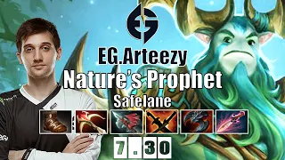 Nature's Prophet Safelane | EG.Arteezy | RTZ GOD CARRY NATURE'S PROPHET | 7.30 Gameplay Highlights