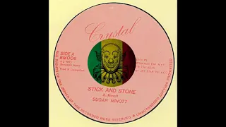 Sugar Minott - Sticks And Stone (Crystal records) UK PRESS