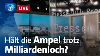 Urteil mit Sprengkraft – hält die Ampel trotz Milliardenloch? | ARD-Presseclub