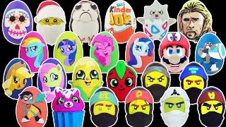 ULTIMATE Giant Play-Doh Surprise Egg Compilation OVER 3 HOURS of 24 SURPRISE EGGS OPENING