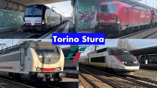 Un weekend pieno di treni ordinari e straordinari a Torino Stura [4K]