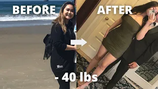 HOW I LOST 40 LBS IN 6 MONTHS | weight loss story + tips/how I maintain it