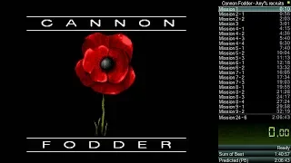 "Cannon Fodder" (Sega Mega Drive, EUR): "Recruits%" speedrun in 2:00:13 [WR]