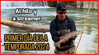 Pesca al hilo y a streamer. Apertura de la temporada 2024. #flyfishing #catchandrelease #trout