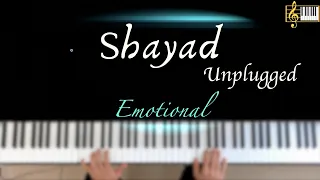 Shayad (Unplugged) | Piano Cover with Lyrics | Arijit Singh | Piano Karaoke | by Roshan Tulsani