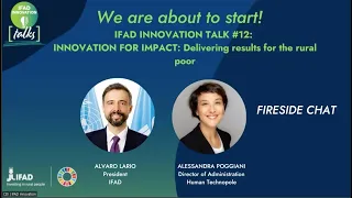 InnovationTalk#12 - Innovation for Impact: Delivering results for the rural poor