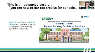 Going Deeper on IRA Tax Credits for Schools