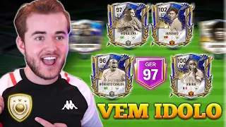 🔥SELEÇÃO DE ÍDOLO PRIME DE 600 MILHÕES🔥SÓ VALE ICON NO FC MOBILE 24 PRO TIME DO INSCRITO