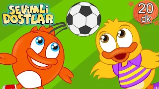 Gol Gol Gol Şarkısı⚽ ile 20 dk Sevimli Dostlar Bebek Şarkıları | Çocuk Şarkıları 2023 | Adisebaba TV