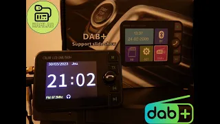 Adaptateur de diffusion de Signal numérique, récepteur Radio DAB+ compatible Bluetooth pour voiture.