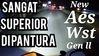 test cahaya new aes wst gen 2 di jalanan pantura vario125 old