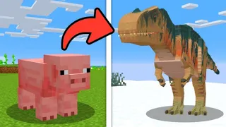 I remade every mob into Dinosaurs in Minecraft