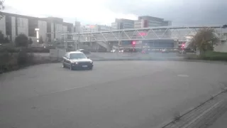 Bmw e34 540i Turbo burnout