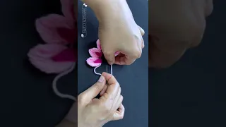 Amazing Woolen Flower | Hand Embroidery Design | DIY Wool Flower | Sewing Hack | Easy Trick