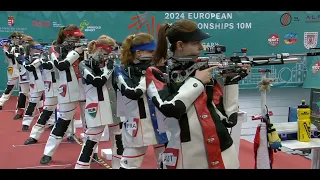 European Championships Gyor Hungary 10m Rifle final women 1 Mar 2024