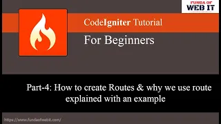 Codeigniter 3 Tutorial Part-4: How to create Routes & why we use route explained with an example