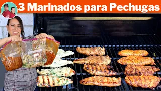 Los 3 MEJORES MARINADOS para PECHUGA de POLLO | Cual Sera Tu Favorito?