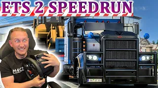 ETS 2 SPEEDRUN - 625 PS Peterbilt 389 Custom mit 39 tonnen BULLDOZER | LKW Renn Simulator