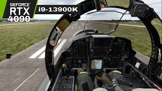 The most realistic landing ever seen [RTX 4090 Life Like Graphics] || F15E Dcs World 2.8