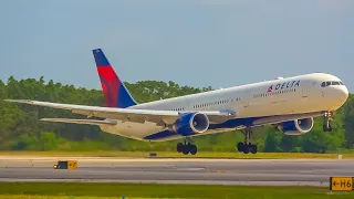 (4K) Early Morning Plane Spotting at Orlando Int'l Airport