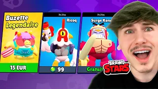 J’ACHÈTE TOUS LES SKINS MOCHES DE BRAWL STARS !! (Je regrette)