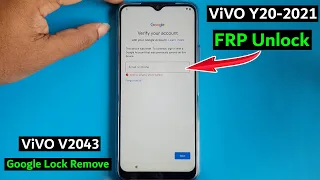 𝐕𝐈𝐕𝐎 Y20 2021 FRP Bypass  𝐕𝐈𝐕𝐎 V2043 Google Lock Bypass Vivo Y20 Google Lock Remove New Trick 2021 |