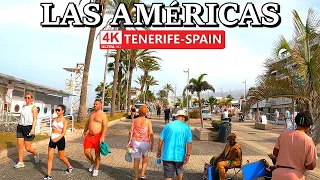 TENERIFE - PLAYA DE LAS AMÉRICAS | Very Hot Morning Walk 🥵 4K Walk ● October 2023