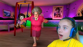 СЫН МИСС ТИ ловит МЕНЯ Злая Учительница Scary Teacher 3D