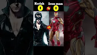 Krrish 🆚 iron man ❓❓ #shortsvideo #ironspiderman #shortsfeed #captainamerica #viralvideo