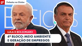 Lula e Bolsonaro: assista ao 4º bloco do #DebateNaGlobo