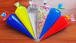 Piping bag slime Crunchy Fluffy - Making Slime with Pipping bags