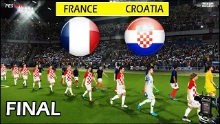PES 2018 | FINAL - FRANCE vs CROATIA | Full Match & Amazing Goals | Gameplay PC