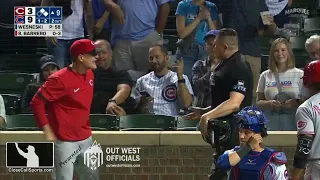 Ejection 153 - David Bell Exits Dugout to Argue Strike Call in Reds Blowout Loss to Cubs